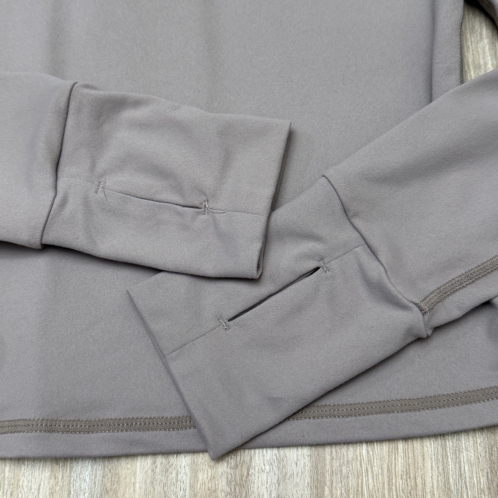Paragon Fitwear quarter zip long sleeve jacket size medium in tan / taupe color - Picture 6 of 8